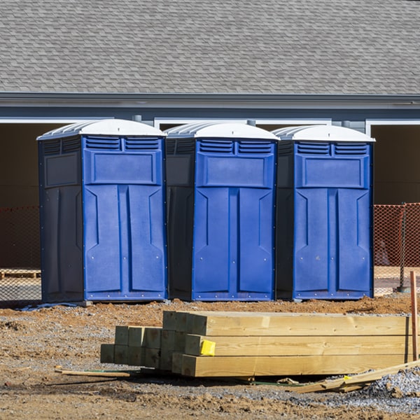 do you offer hand sanitizer dispensers inside the portable restrooms in Five Points